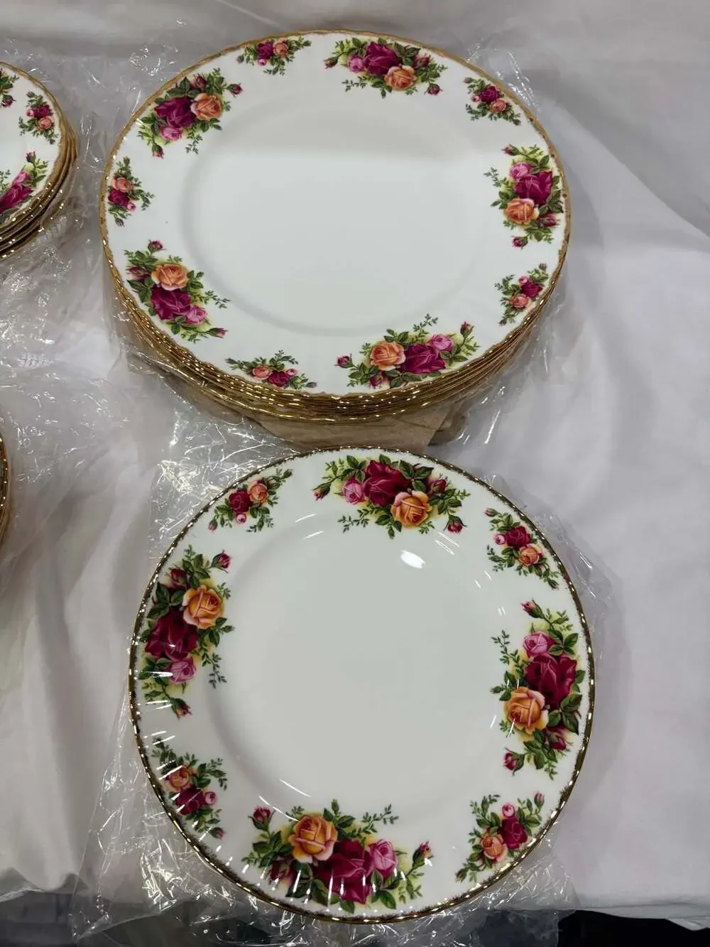 Royal Albert Old Country Roses 46 Pc for 8 Pristine Vintage Tea & Coffee Service